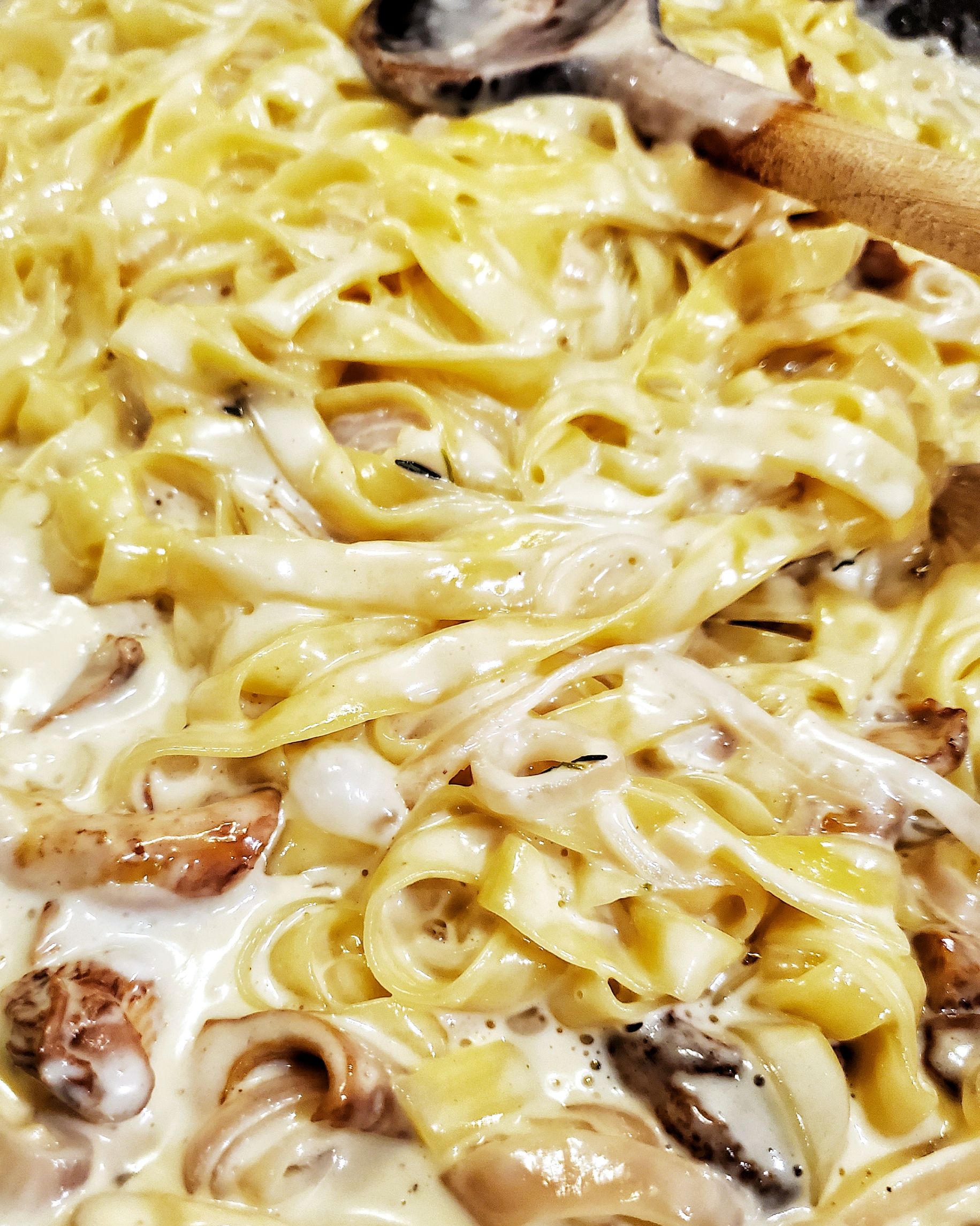 Creamy Pasta with Chanterelle Mushrooms